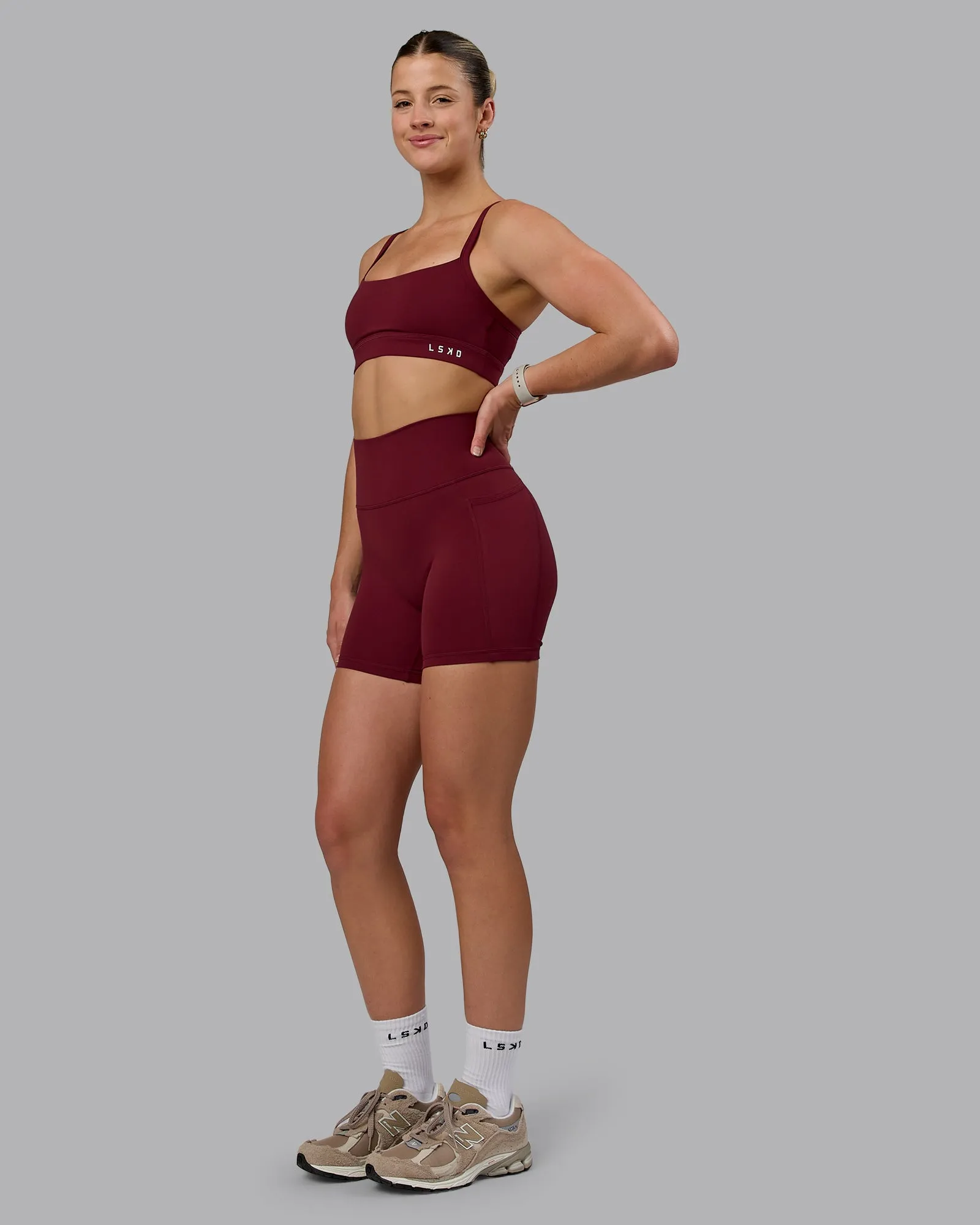 Momentum Sports Bra - Cordovan sold by LSKD product image thumbnail 5