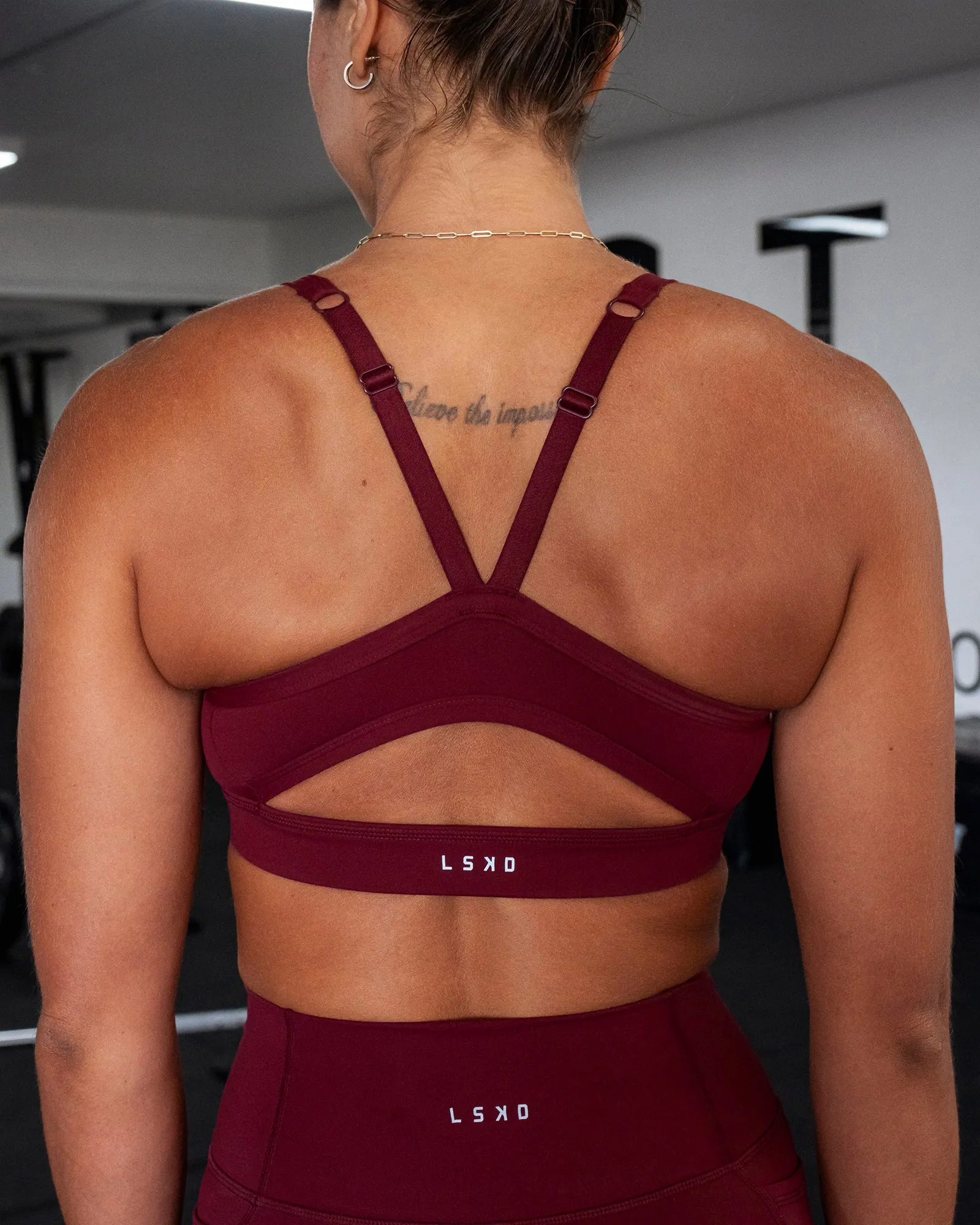 Momentum Sports Bra - Cordovan sold by LSKD product image thumbnail 3