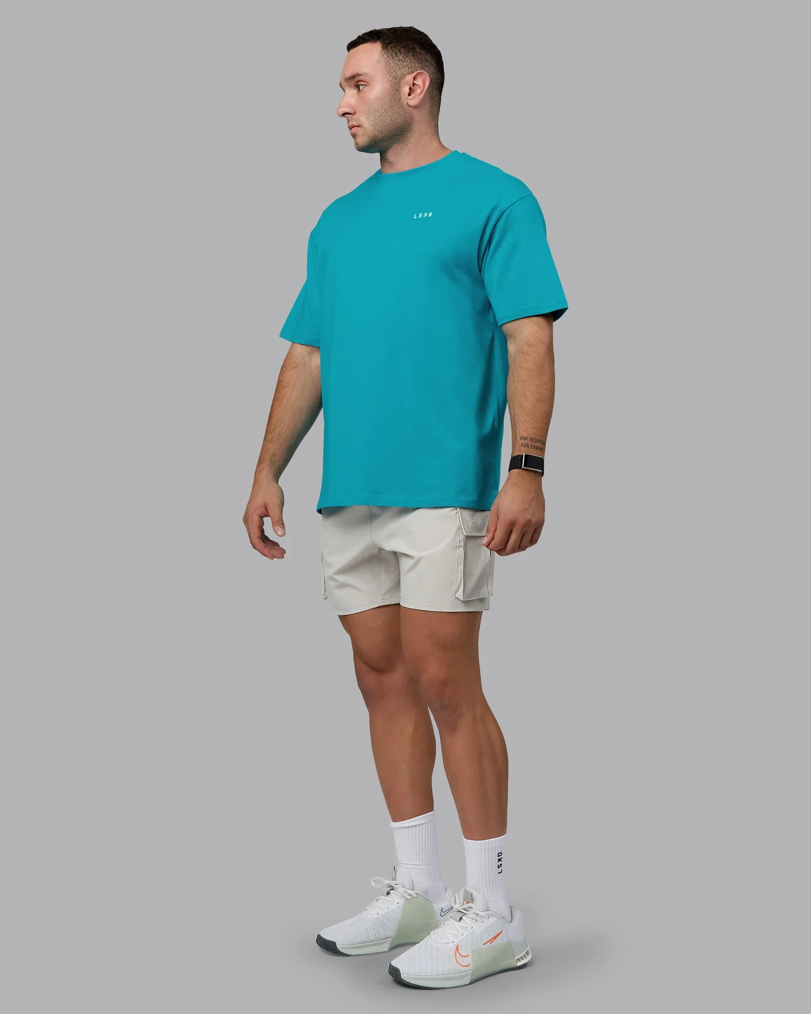 Enjoy the Journey Value Series FLXCotton Tee Oversize - Bluebird-Surf Spray sold by LSKD product image thumbnail 5