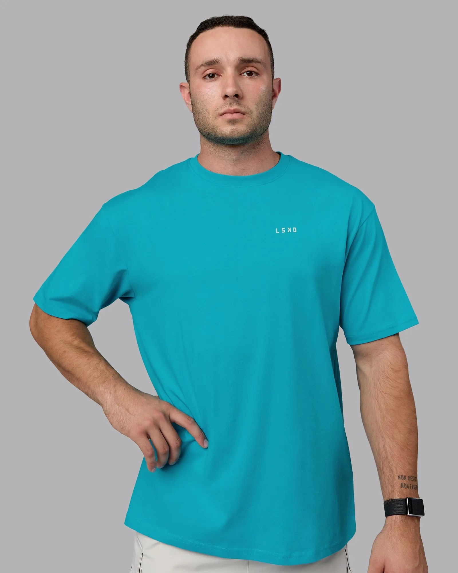 Enjoy the Journey Value Series FLXCotton Tee Oversize - Bluebird-Surf Spray sold by LSKD product image thumbnail 2