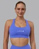 Rep Sports Bra - Baja Blue-White sold by LSKD