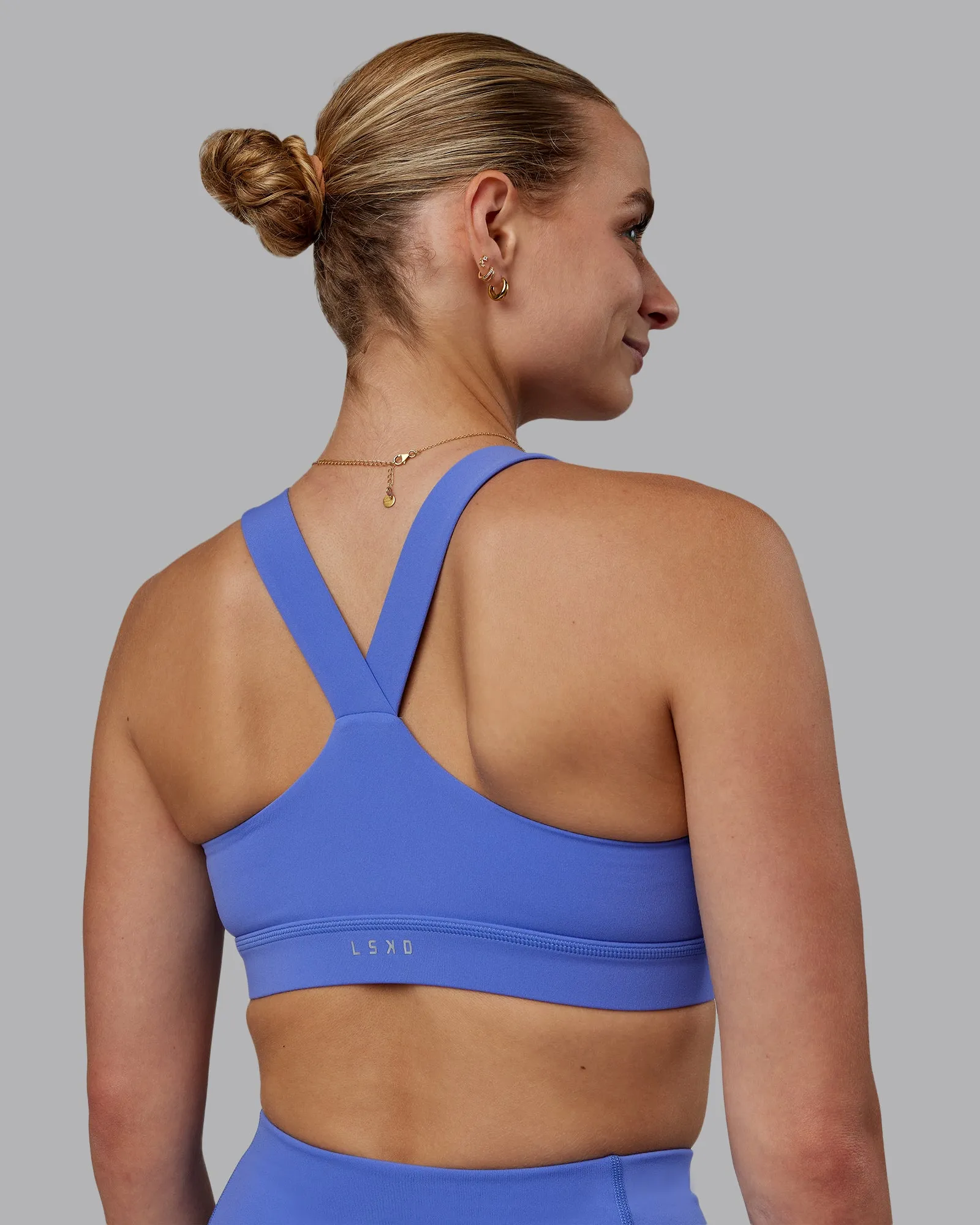 Rep Sports Bra - Baja Blue-White sold by LSKD product image thumbnail 2