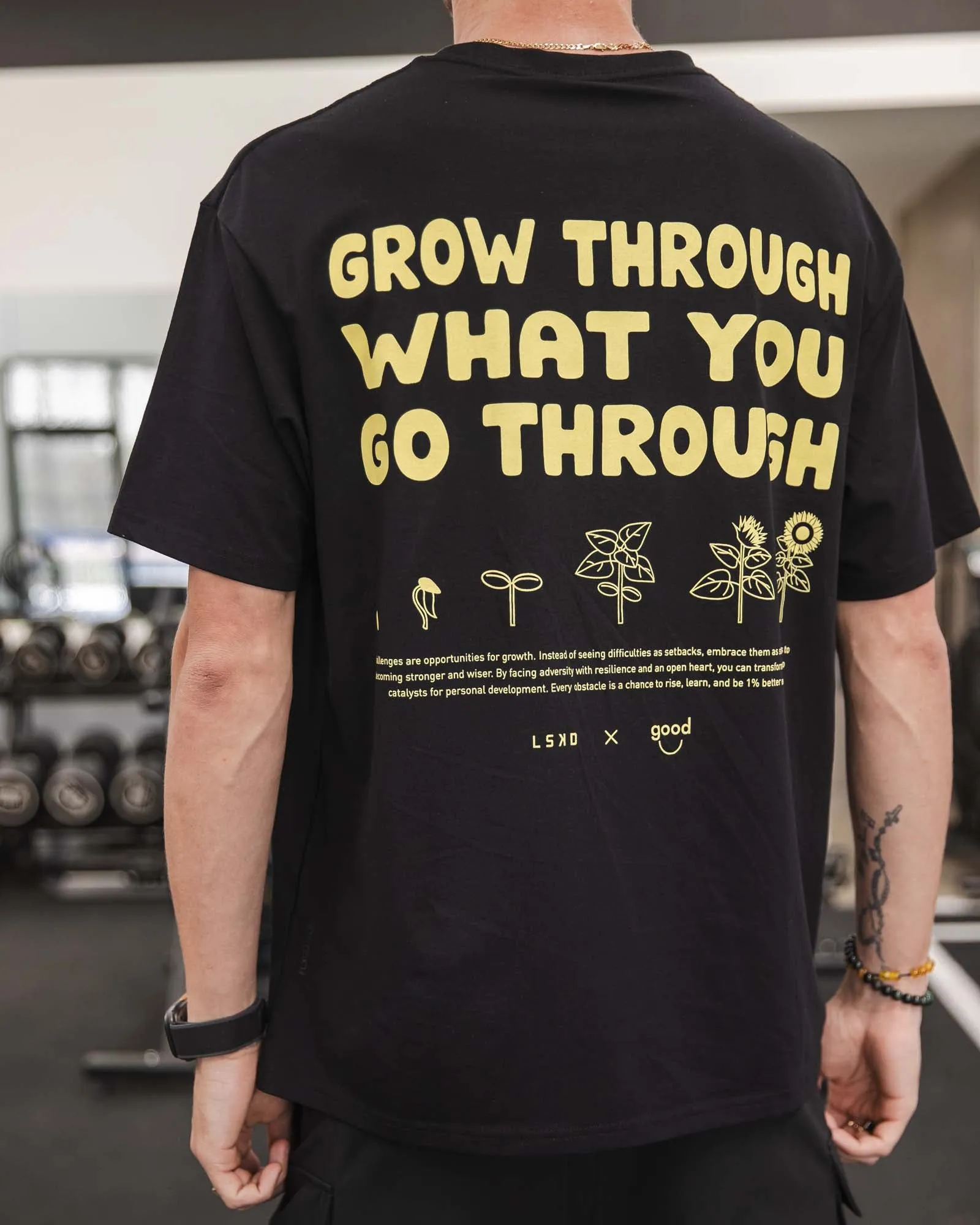 The Good Human Factory Tee FLXCotton Oversize - Black sold by LSKD