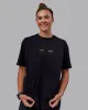 The Good Human Factory Tee FLXCotton Oversize - Black sold by LSKD