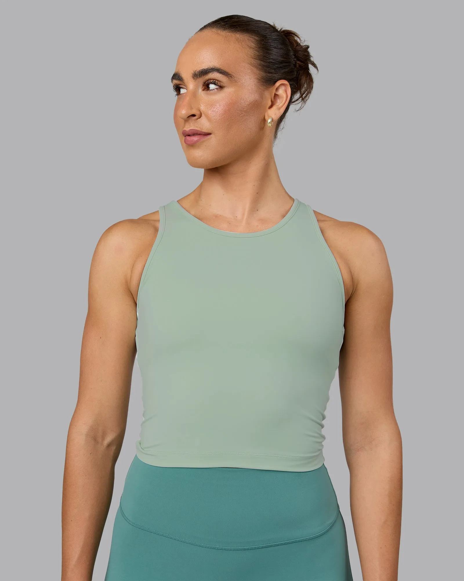 Flow Performance Tank With Shelf Bra - Surf Spray sold by LSKD