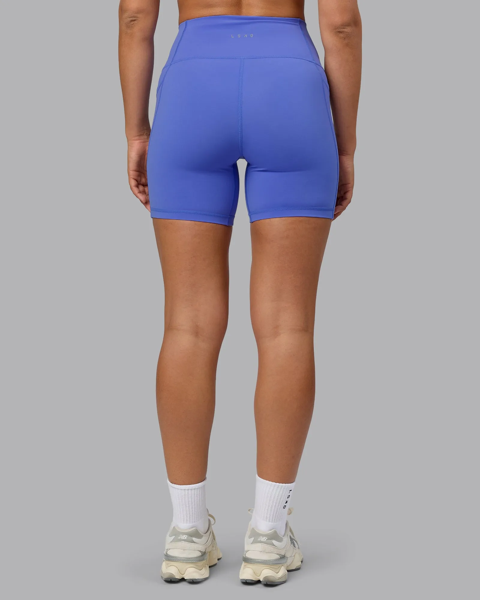 Fusion Mid Short Tight with Pockets - Baja Blue sold by LSKD product image thumbnail 4