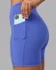 Fusion Mid Short Tight with Pockets - Baja Blue sold by LSKD