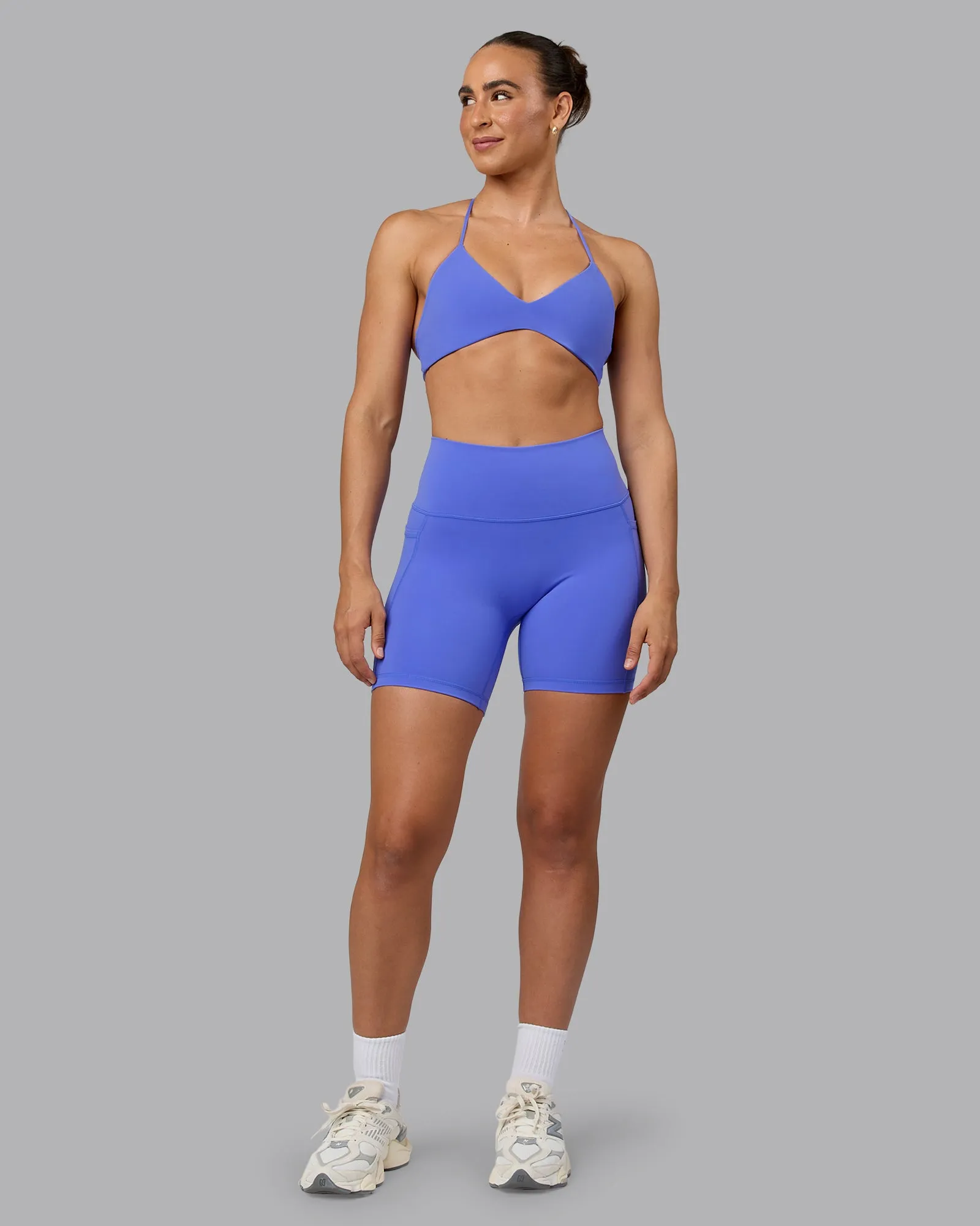 Fusion Mid Short Tight with Pockets - Baja Blue sold by LSKD product image thumbnail 3