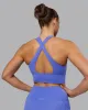 Evoke Longline Sports Bra - Baja Blue sold by LSKD