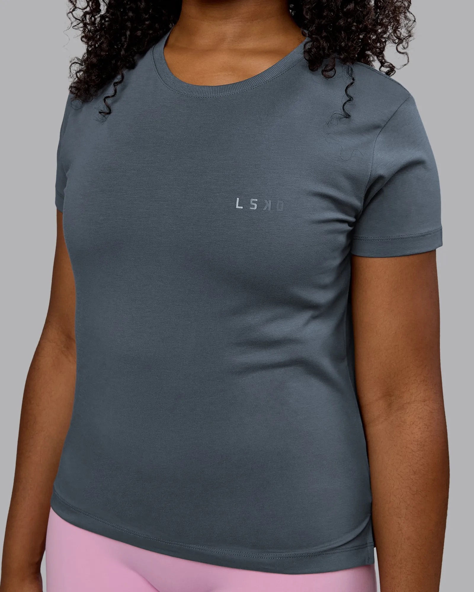 Deluxe PimaFLX Tee - Turbulence sold by LSKD product image thumbnail 3