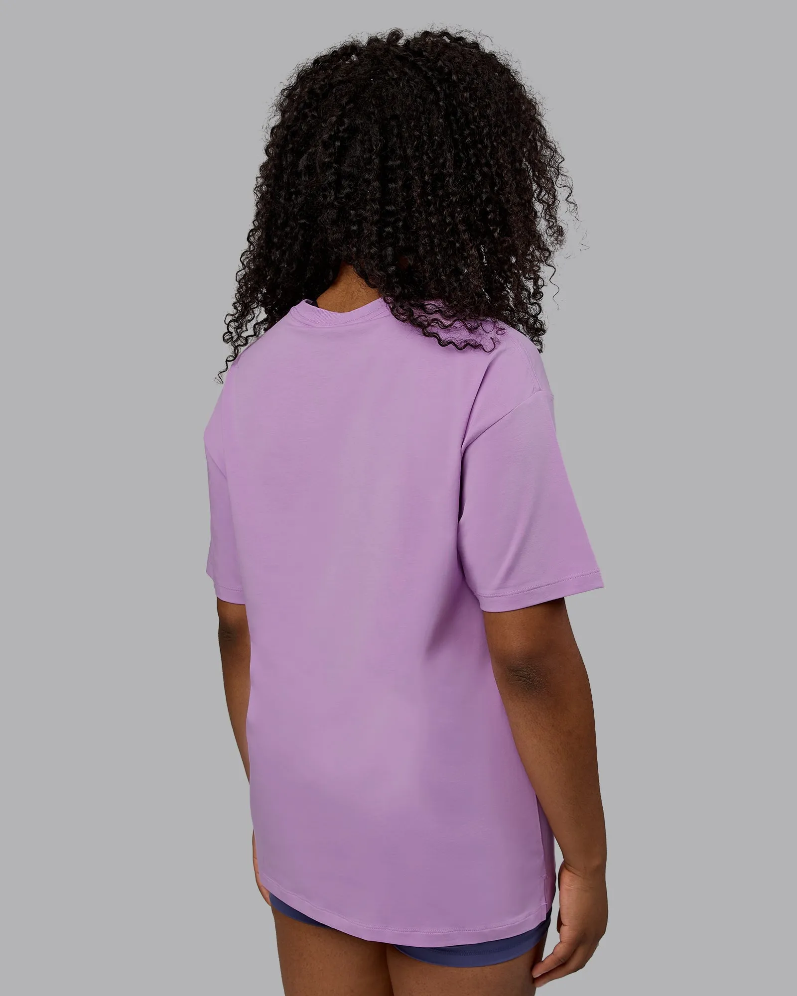 Unisex PimaFLX Tee Oversize - Light Violet sold by LSKD product image thumbnail 4