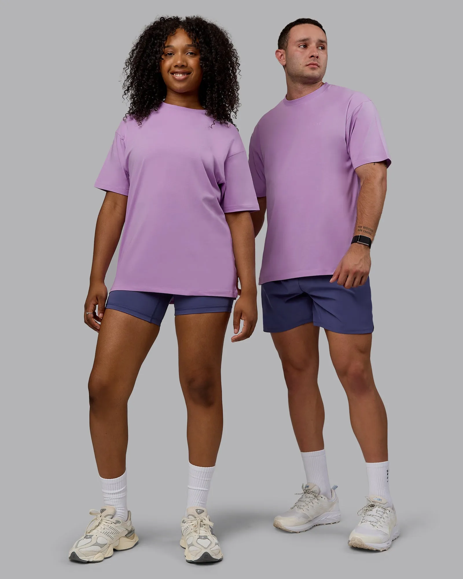 Unisex PimaFLX Tee Oversize - Light Violet sold by LSKD