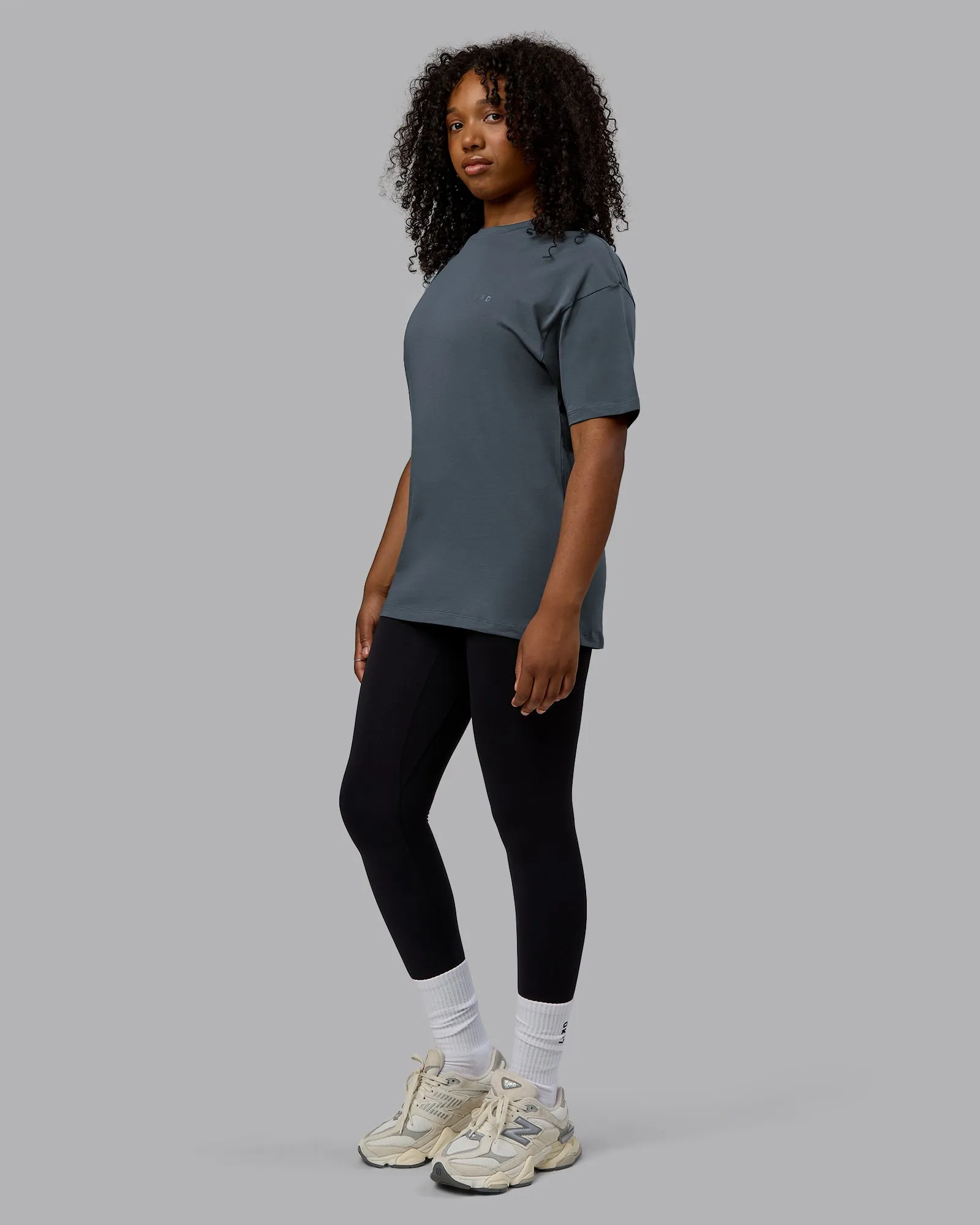 Unisex PimaFLX Tee Oversize - Turbulence sold by LSKD product image thumbnail 5