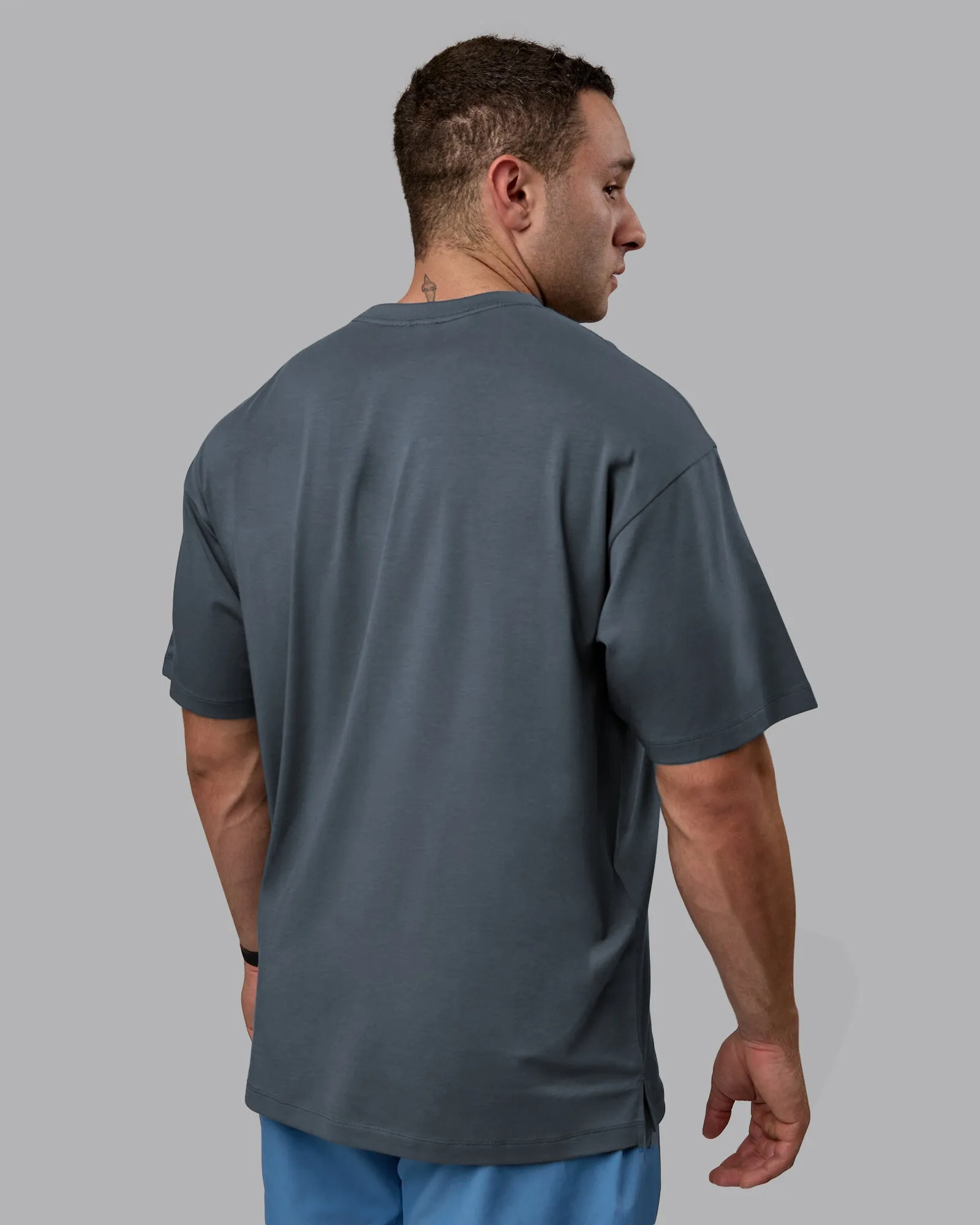 Unisex PimaFLX Tee Oversize - Turbulence sold by LSKD product image thumbnail 4