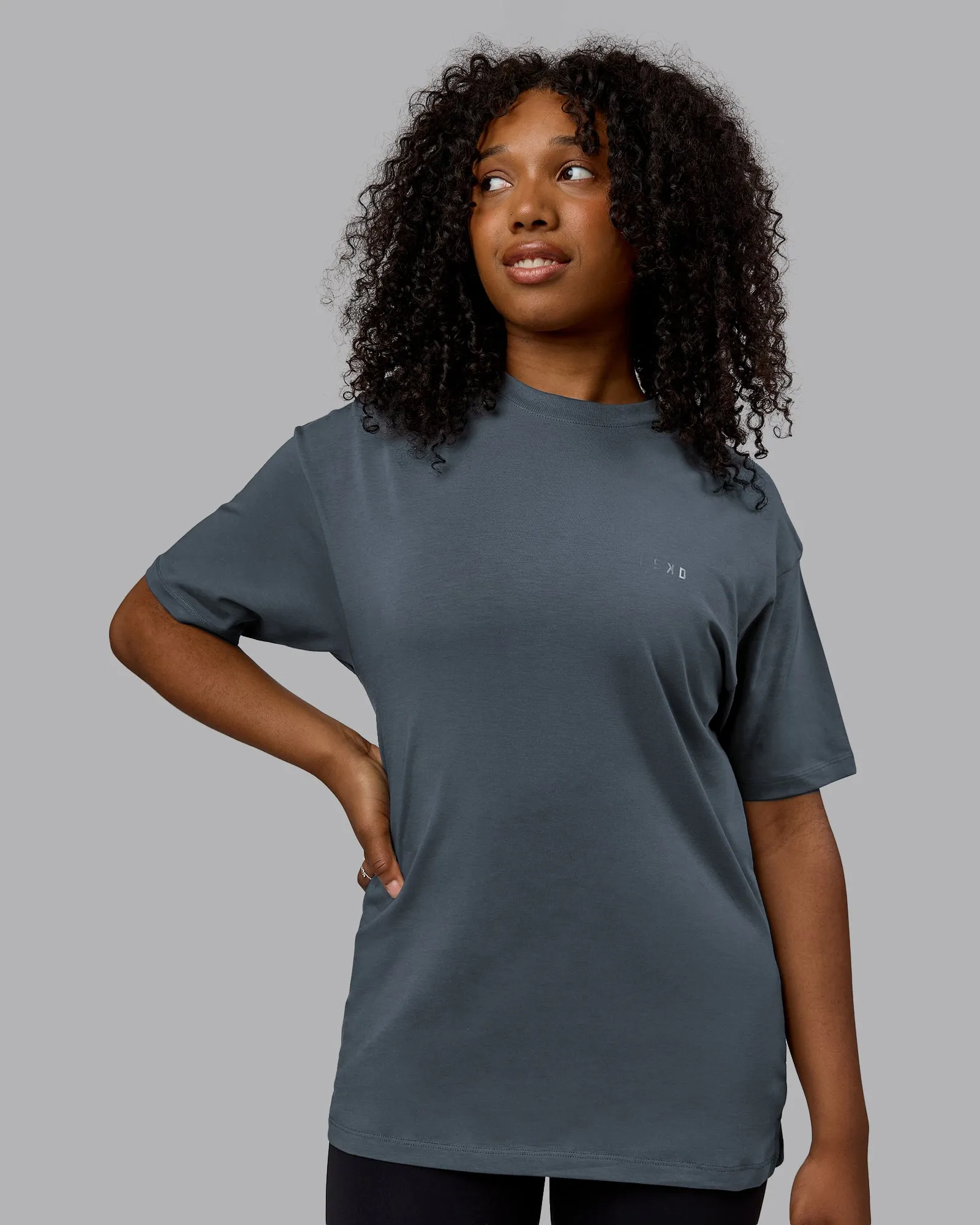 Unisex PimaFLX Tee Oversize - Turbulence sold by LSKD product image thumbnail 3