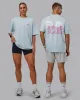 Gone Running FLXCotton Oversize Tee - Skyride-Bubblegum sold by LSKD