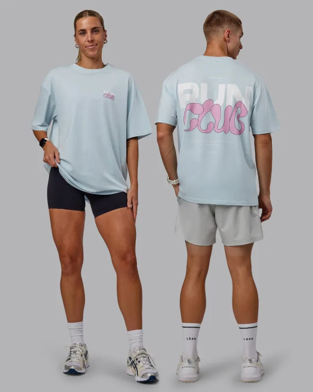 Gone Running FLXCotton Oversize Tee - Skyride-Bubblegum sold by LSKD