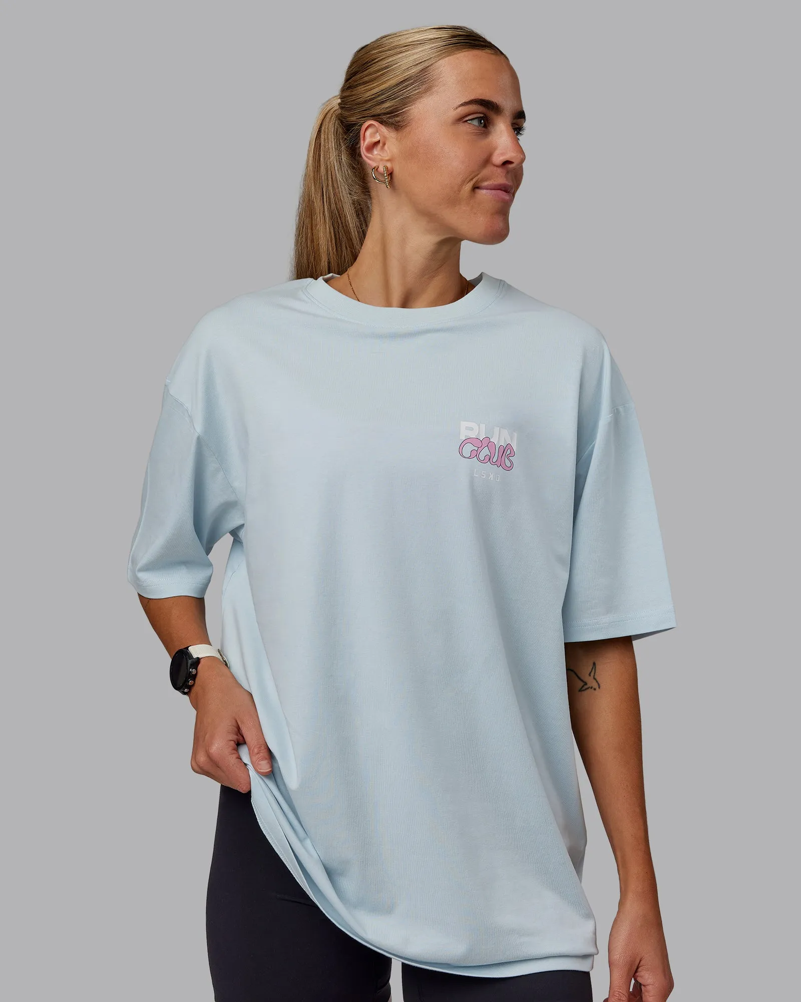 Gone Running FLXCotton Oversize Tee - Skyride-Bubblegum sold by LSKD product image thumbnail 4