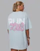 Gone Running FLXCotton Oversize Tee - Skyride-Bubblegum sold by LSKD