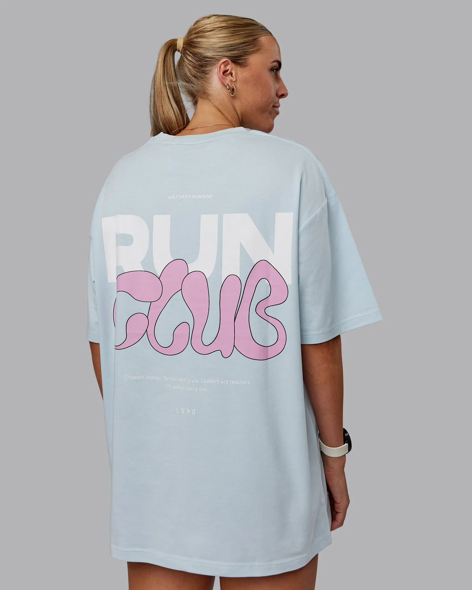 Gone Running FLXCotton Oversize Tee - Skyride-Bubblegum sold by LSKD product image thumbnail 2
