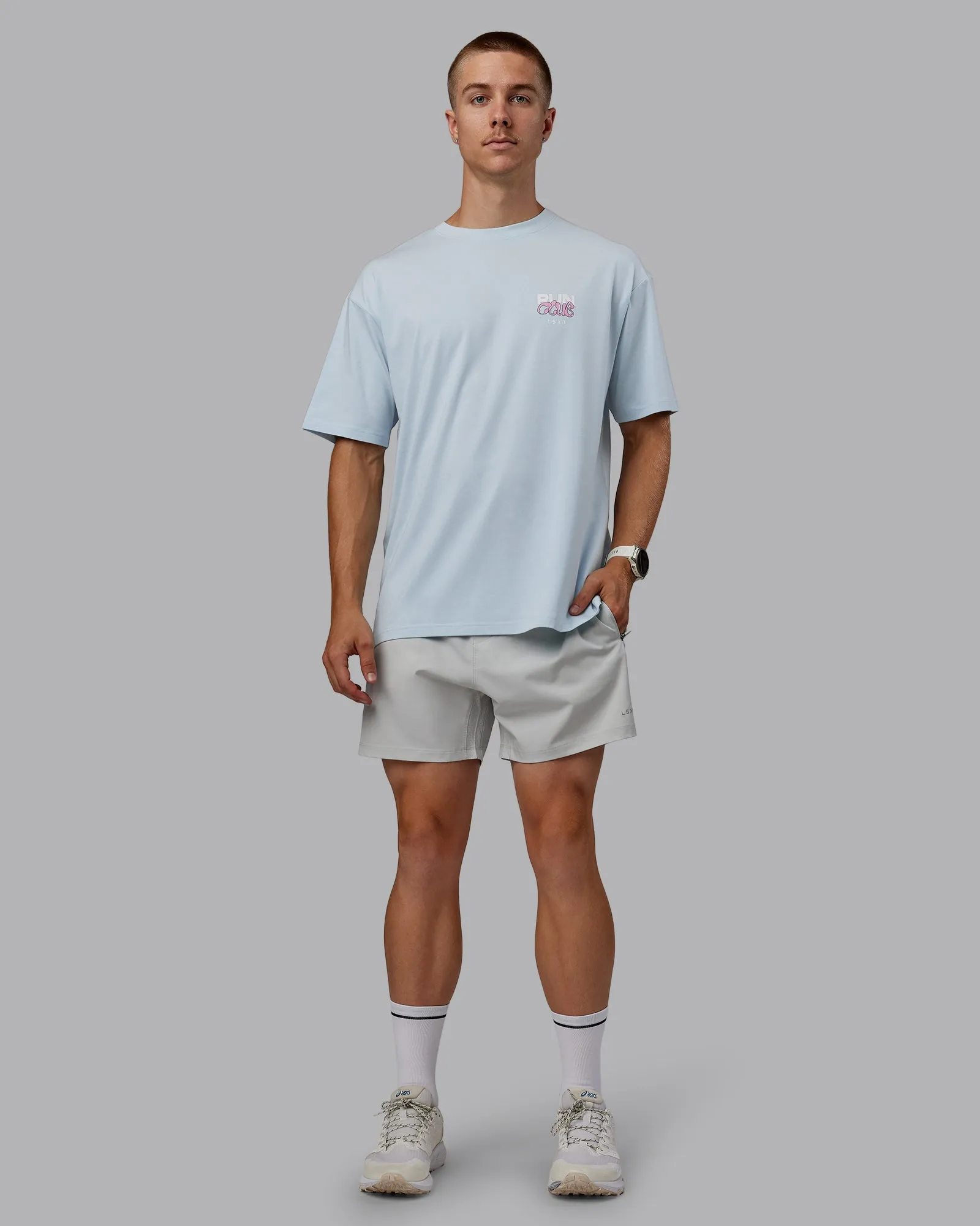 Gone Running FLXCotton Oversize Tee - Skyride-Bubblegum sold by LSKD product image thumbnail 5