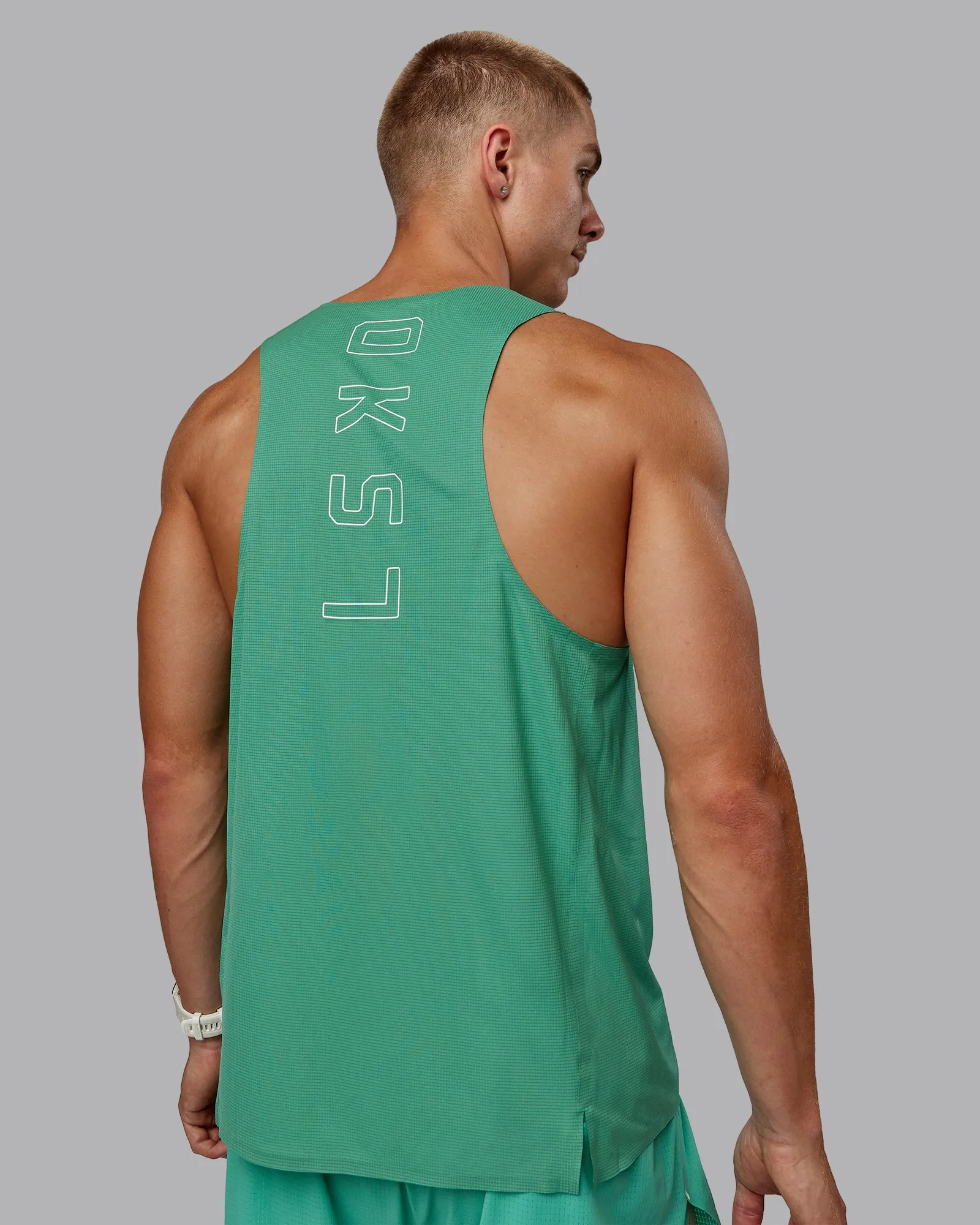 Race Day Performance Tank - Mystic Green sold by LSKD product image thumbnail 3