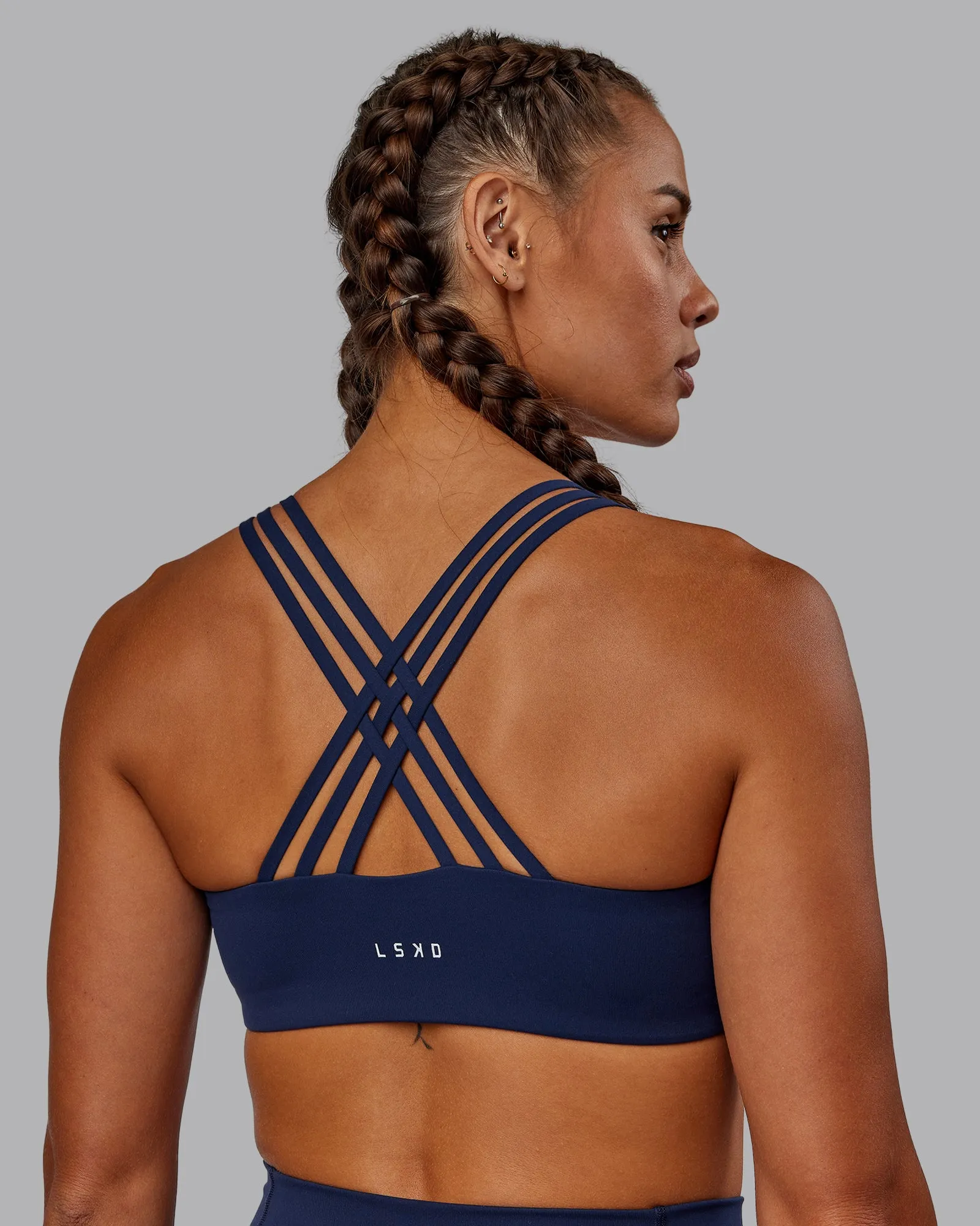 Push The Limit Sports Bra - Future Navy sold by LSKD product image thumbnail 5