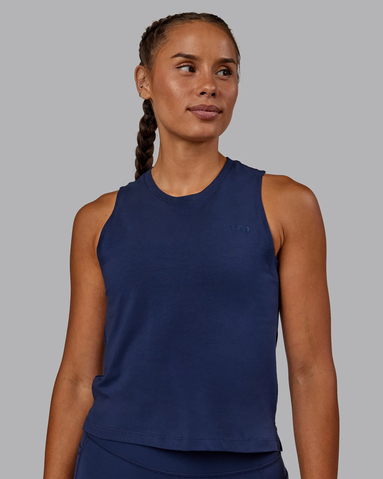 Deluxe PimaFLX Tank - Future Navy sold by LSKD product image thumbnail 2