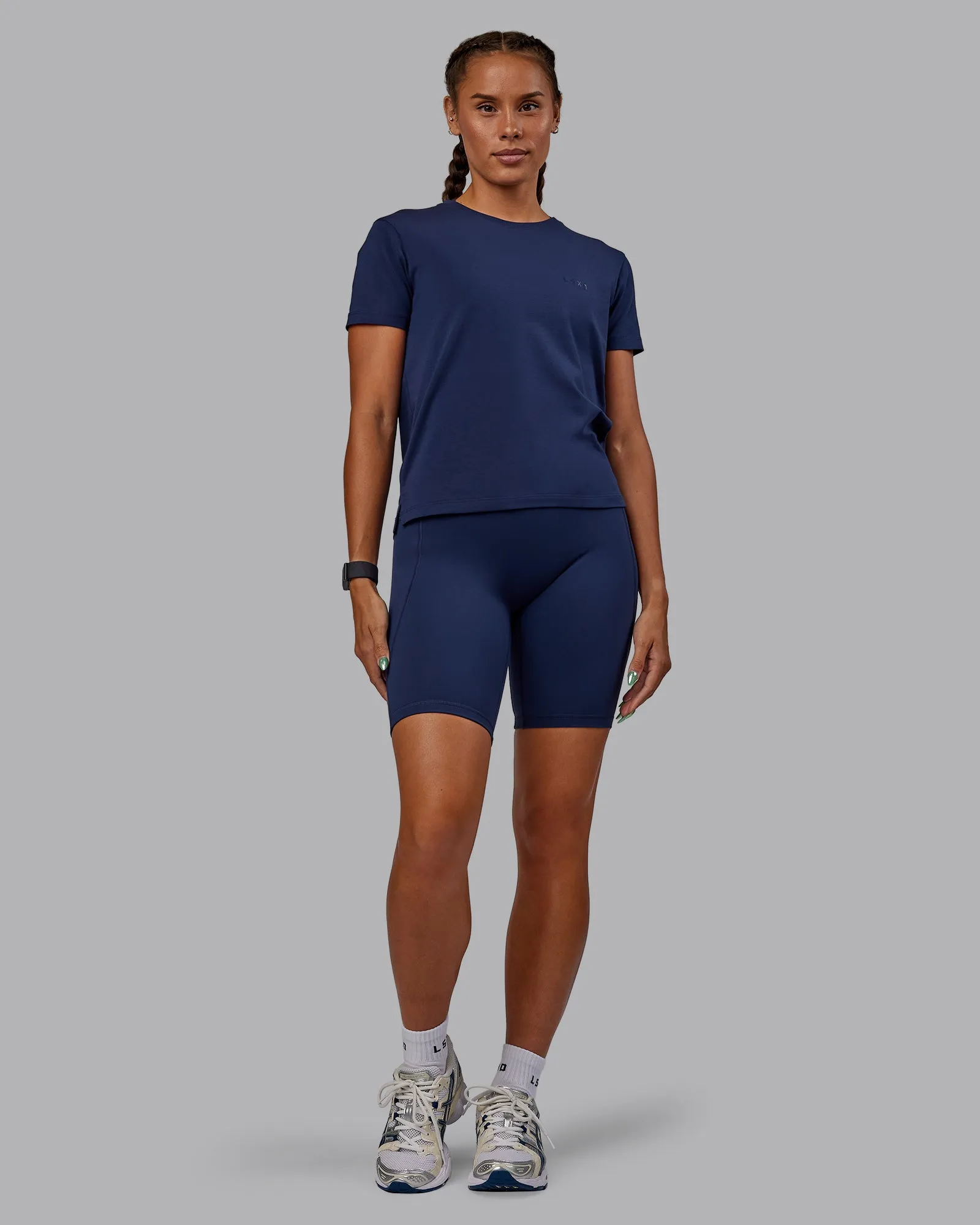 Deluxe PimaFLX Tee - Future Navy sold by LSKD