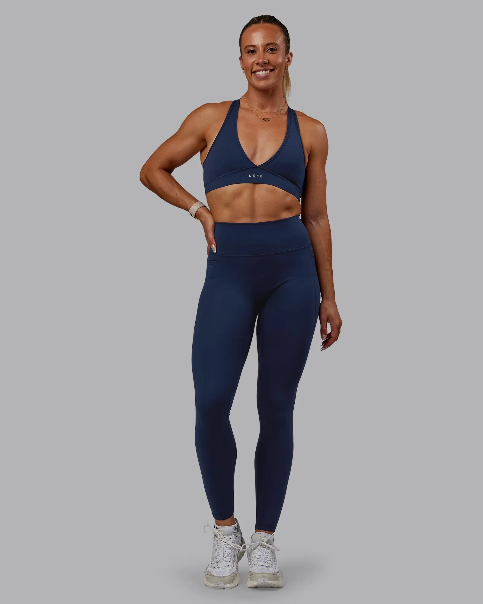 Fusion Full Length Tight With Pockets - Future Navy sold by LSKD product image thumbnail 3