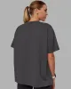 Go-To FLXCotton Oversized Tee - Dark Storm-White sold by LSKD