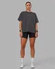 Go-To FLXCotton Oversized Tee - Dark Storm-White sold by LSKD