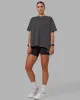 Go-To FLXCotton Oversized Tee - Dark Storm-White sold by LSKD