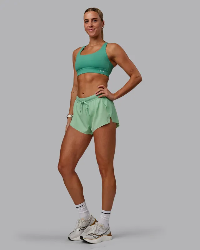 Race Day Sports Bra - Mystic Green sold by LSKD