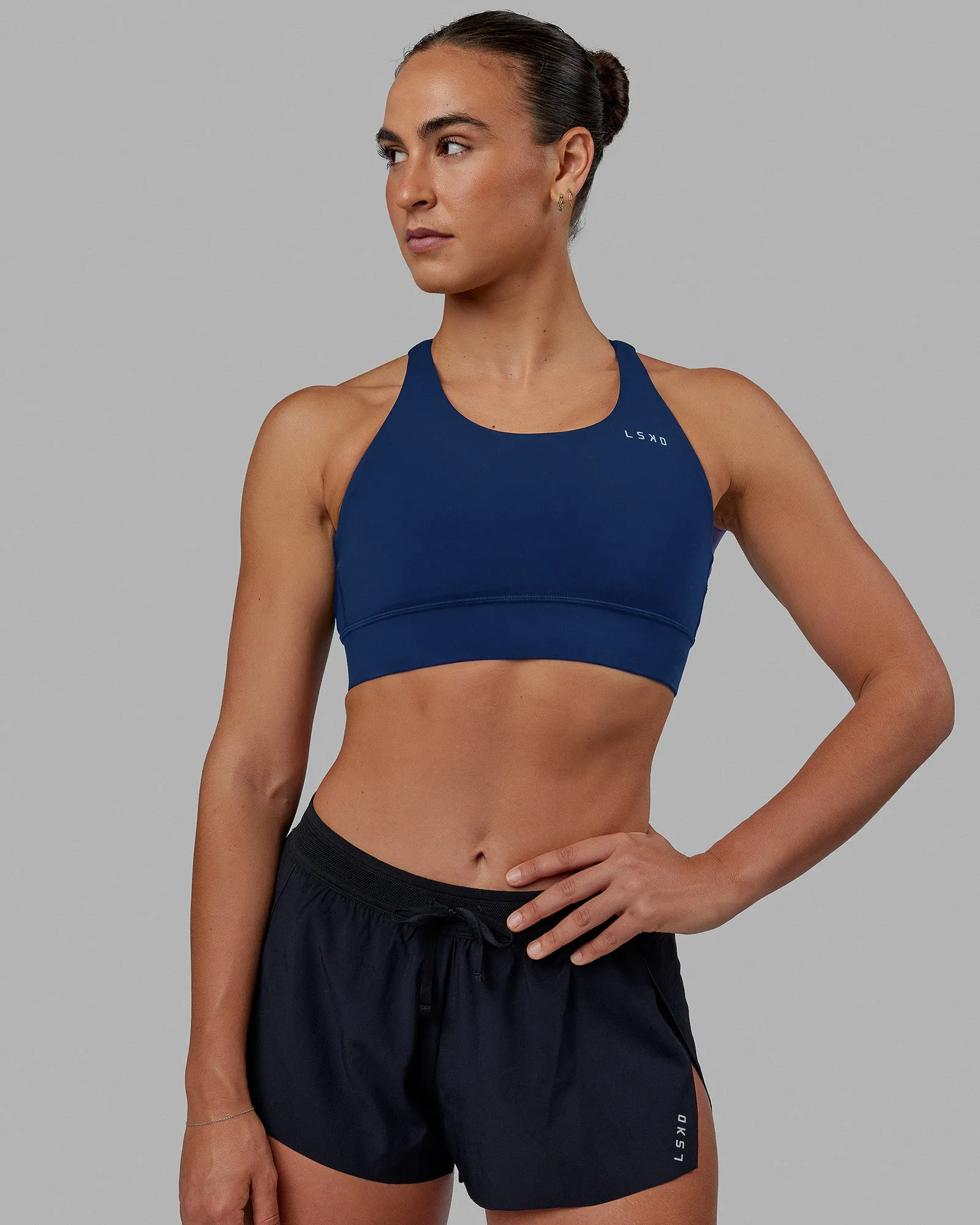 Accelerate Sports Bra - Future Navy sold by LSKD