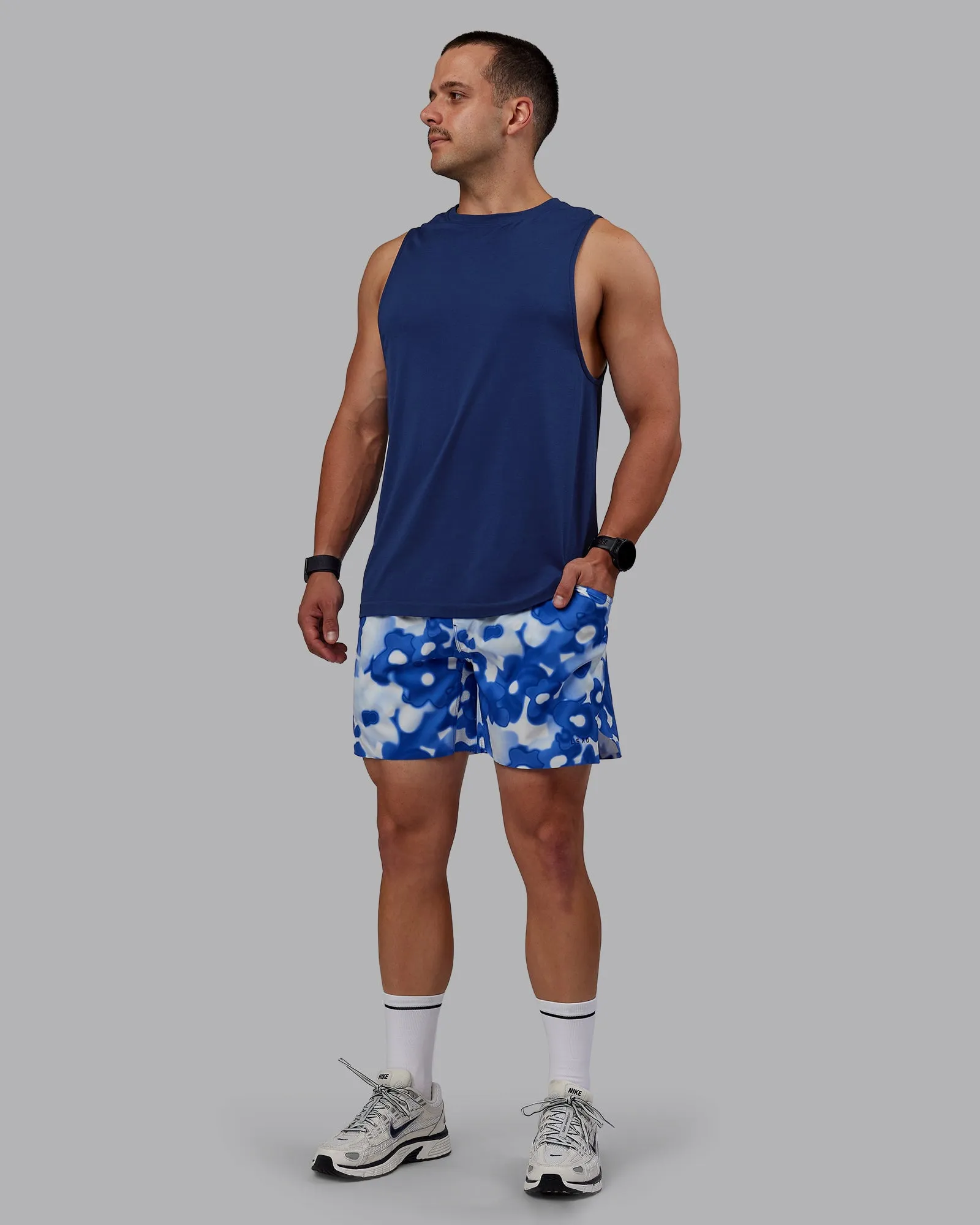 AeroFLX+ Seamless Muscle Tank - Midnight Blue/Midnight Blue sold by LSKD product image thumbnail 5