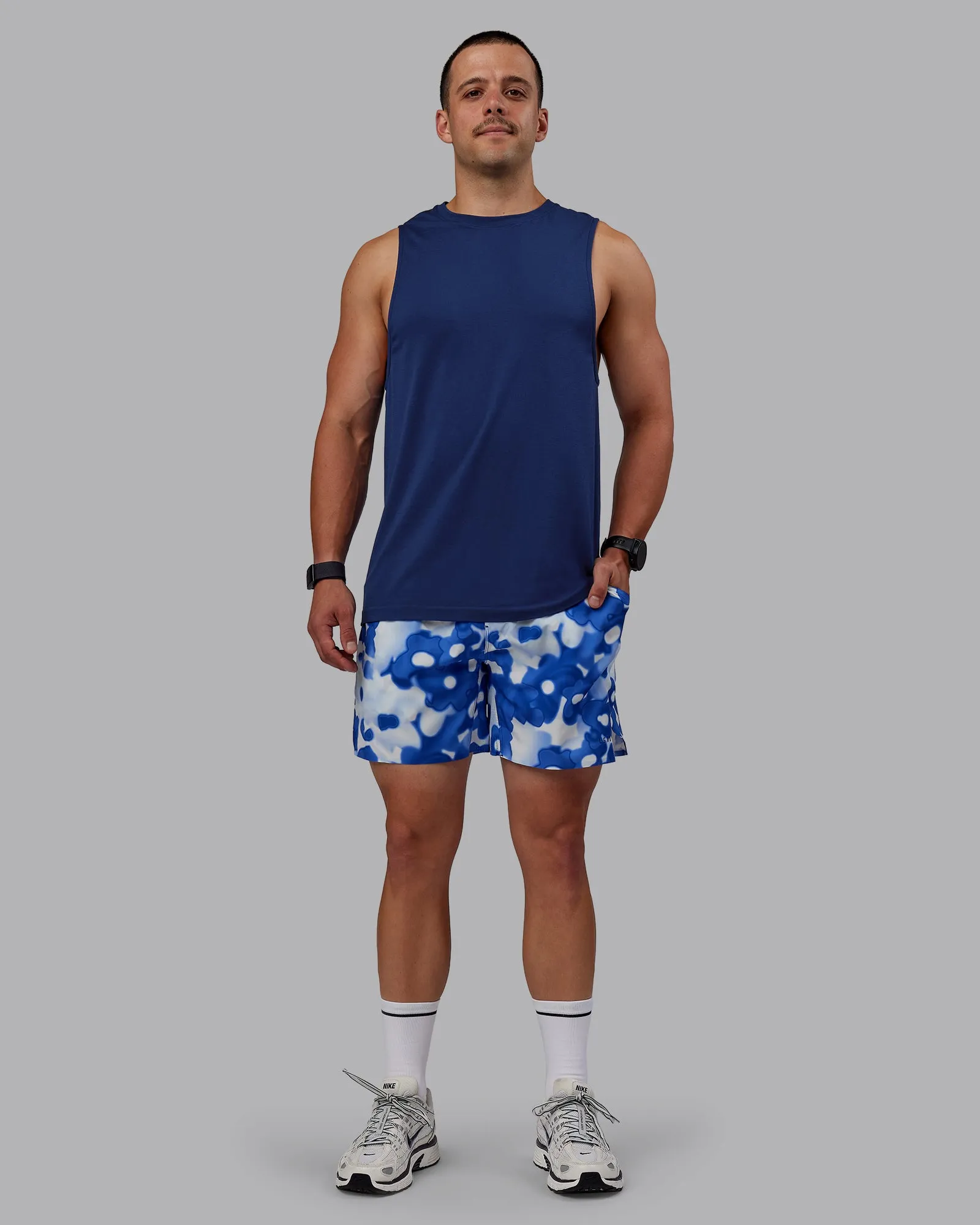 AeroFLX+ Seamless Muscle Tank - Midnight Blue/Midnight Blue sold by LSKD product image thumbnail 2