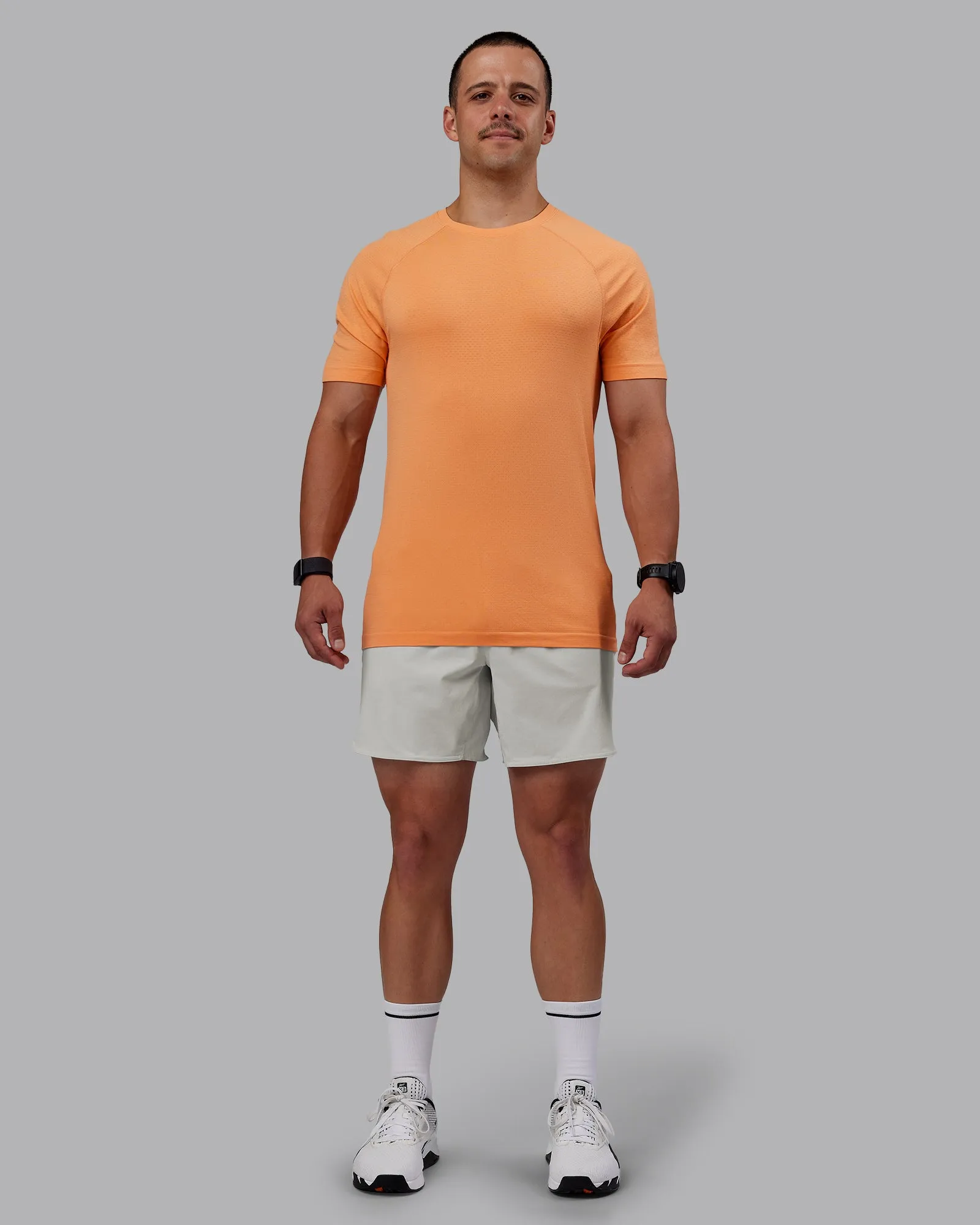 AeroFLX+ Seamless Tee - Cantaloupe/Cantaloupe Marl sold by LSKD product image thumbnail 5