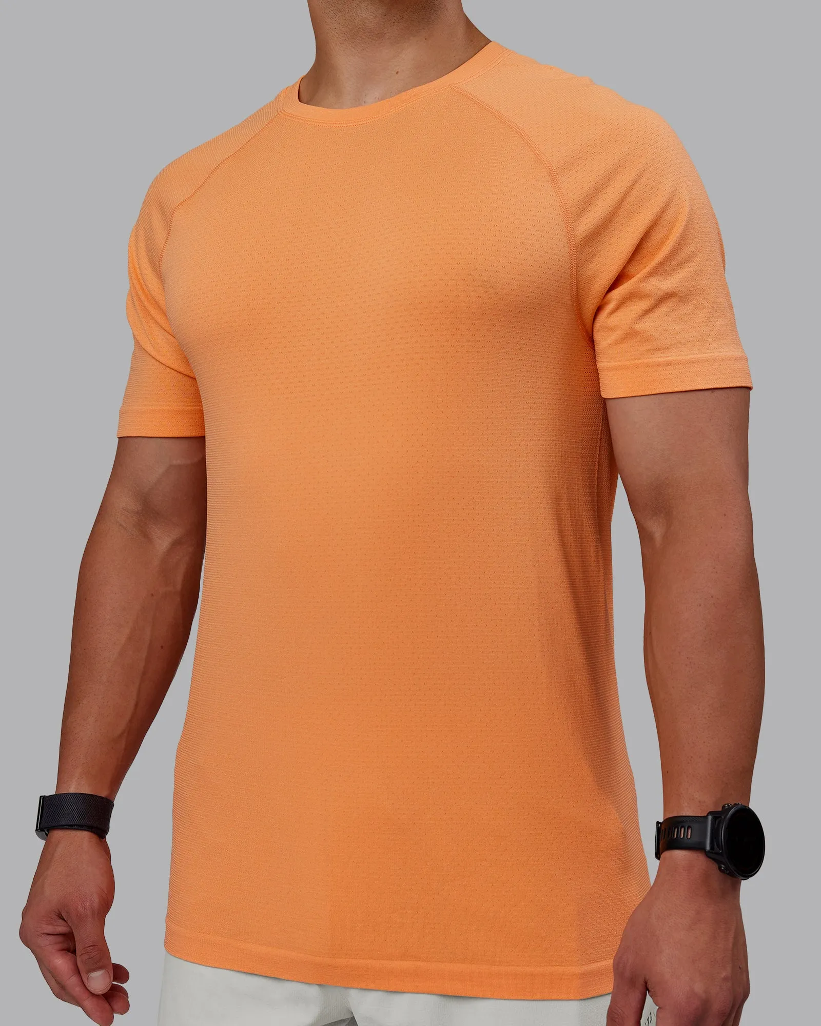 AeroFLX+ Seamless Tee - Cantaloupe/Cantaloupe Marl sold by LSKD product image thumbnail 3