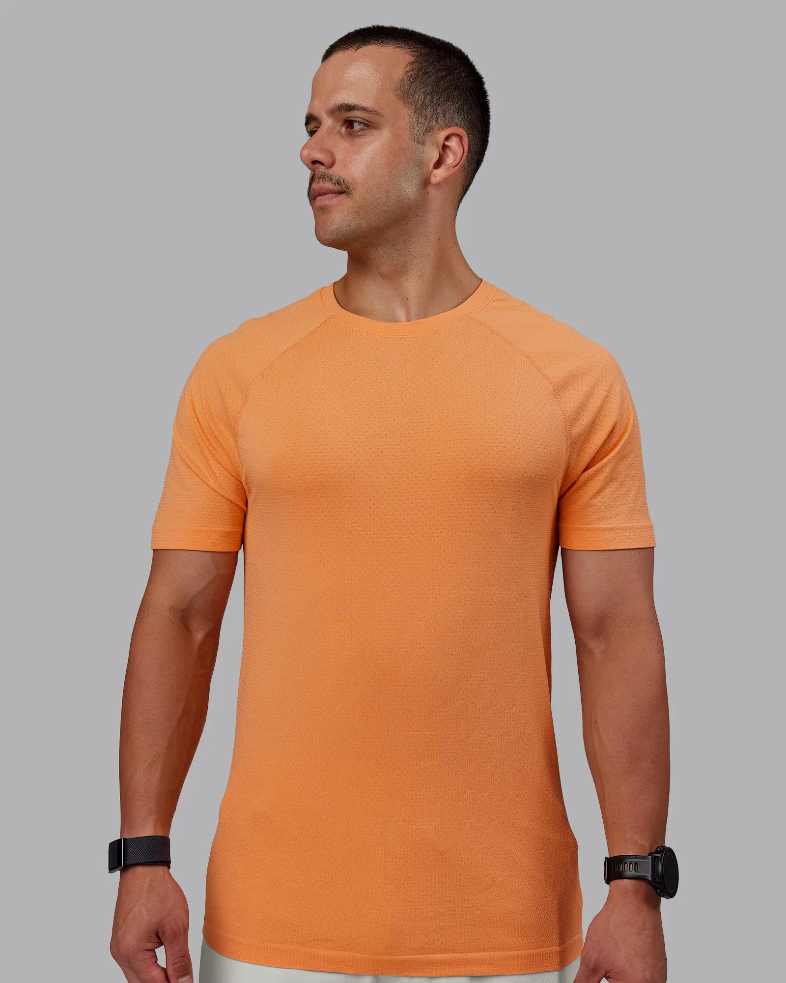 AeroFLX+ Seamless Tee - Cantaloupe/Cantaloupe Marl sold by LSKD