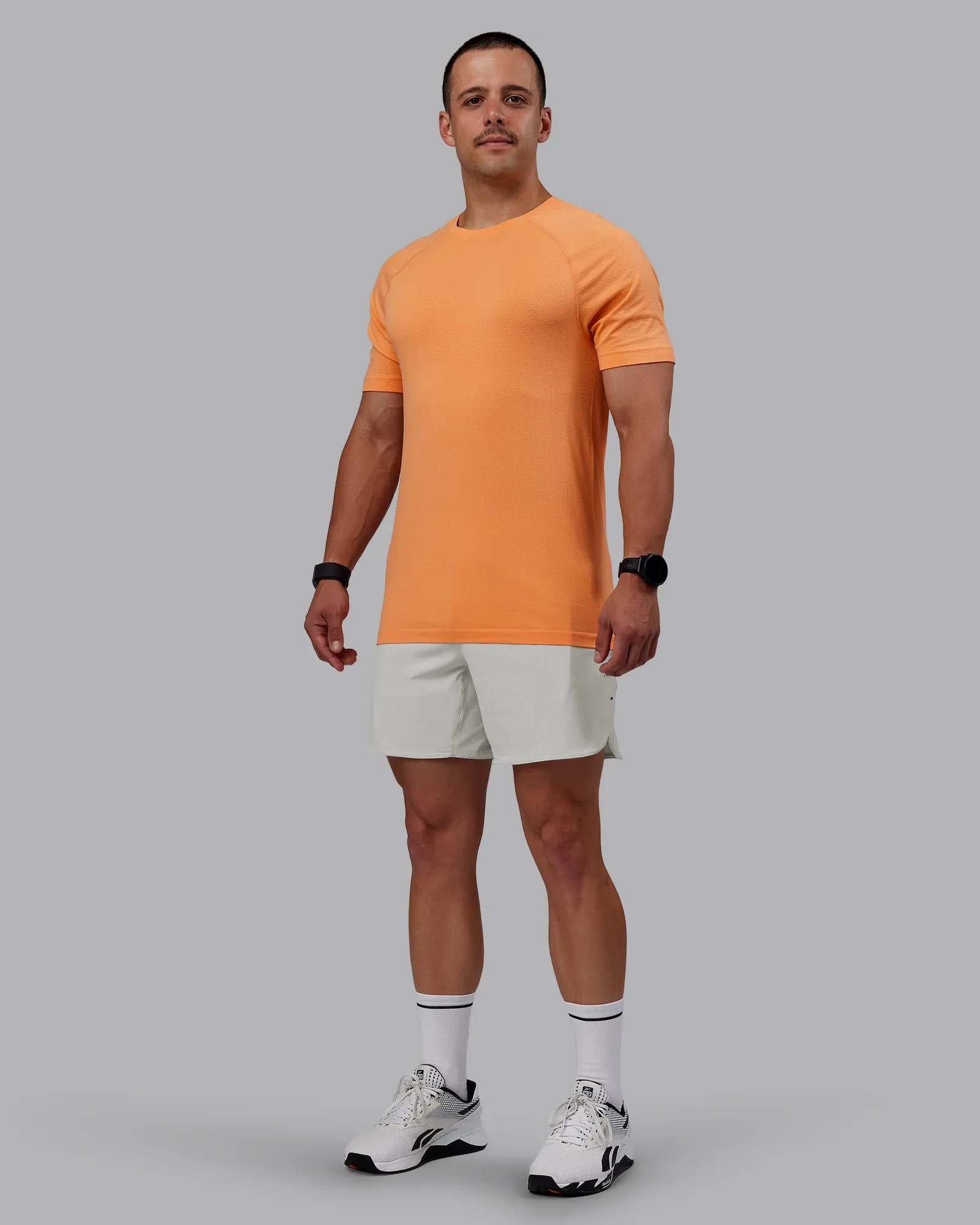AeroFLX+ Seamless Tee - Cantaloupe/Cantaloupe Marl sold by LSKD product image thumbnail 2