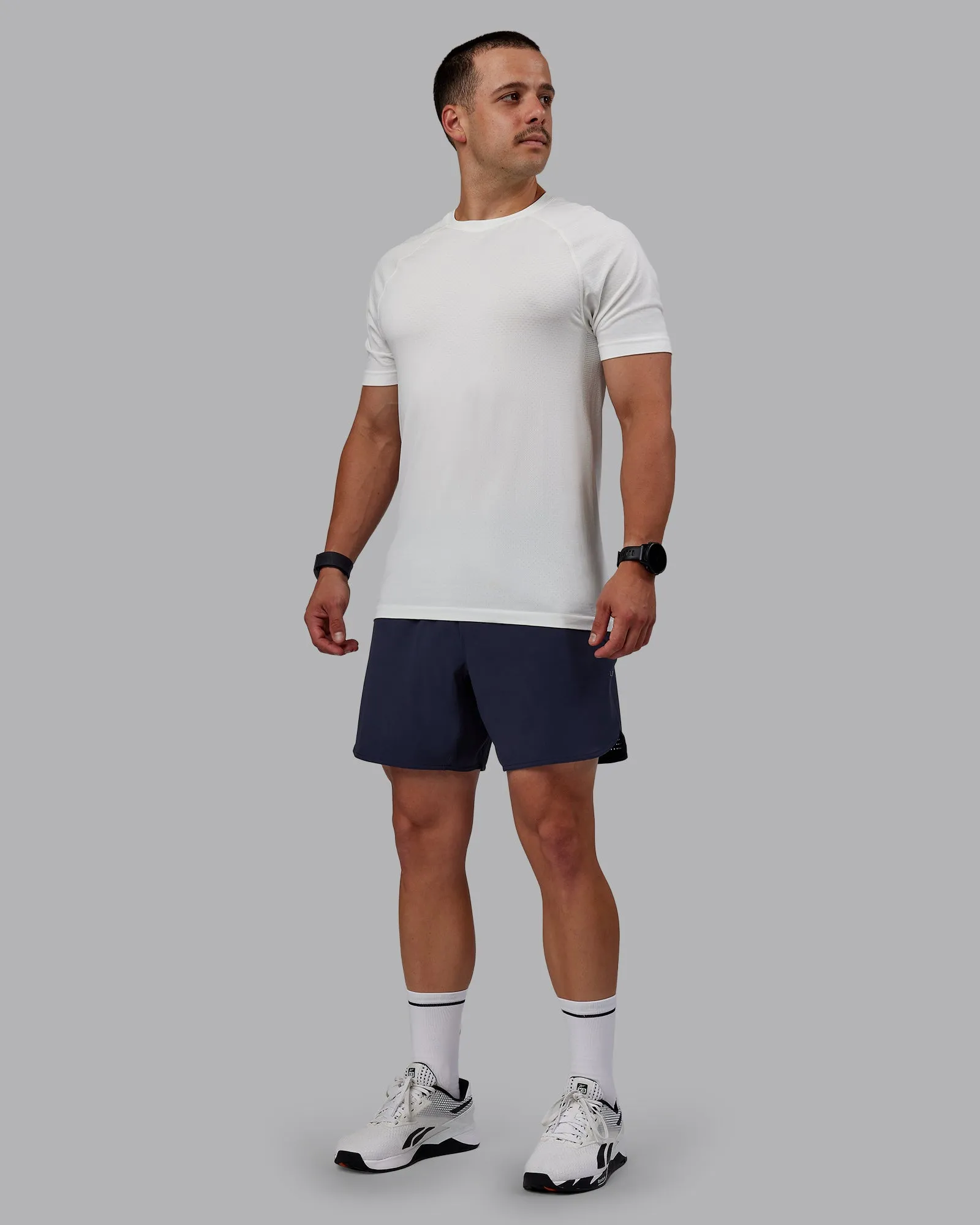 AeroFLX+ Seamless Tee - Off White/Off White Marl sold by LSKD