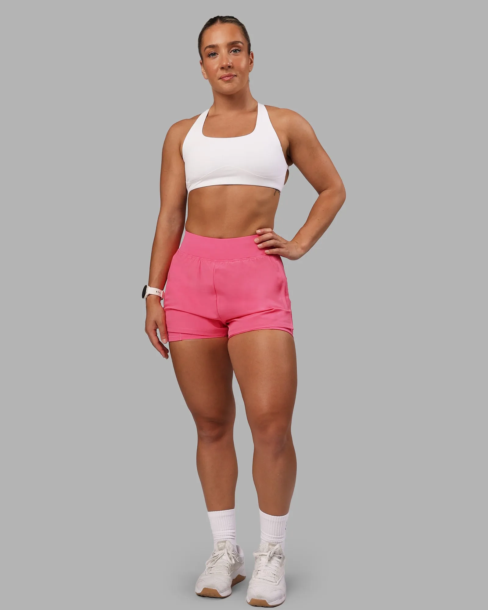 Challenger 3" Lined Performance Short - Pink Lemonade sold by LSKD product image thumbnail 2