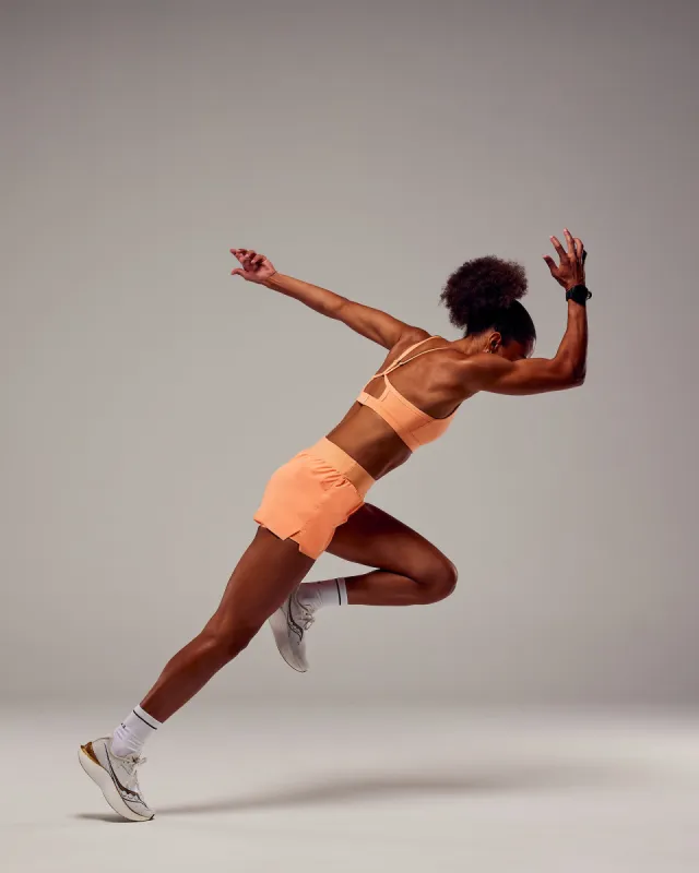 Agility 3" Inseam Lined Run Short - Cantaloupe sold by LSKD