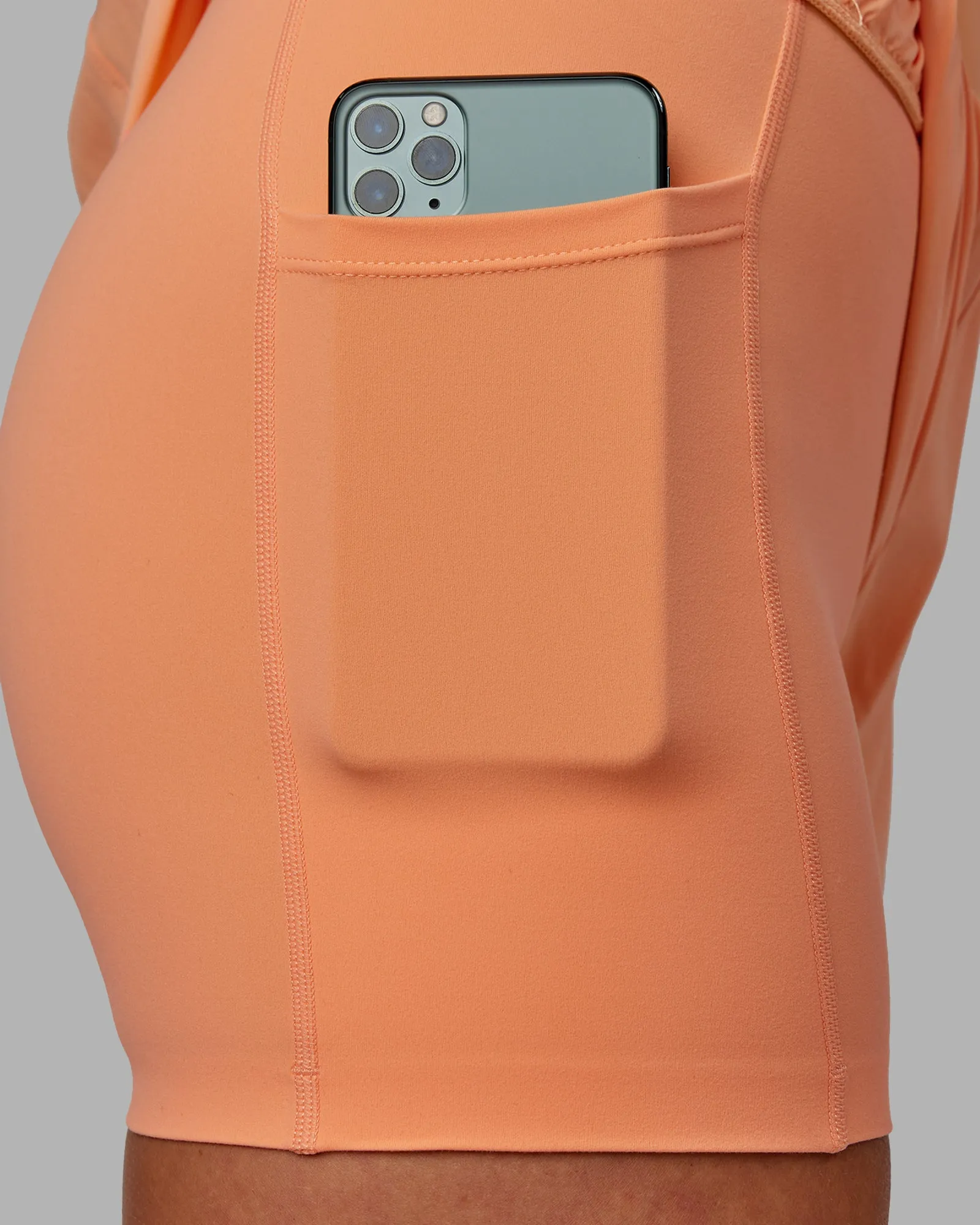 Agility 3" Inseam Lined Run Short - Cantaloupe sold by LSKD product image thumbnail 5