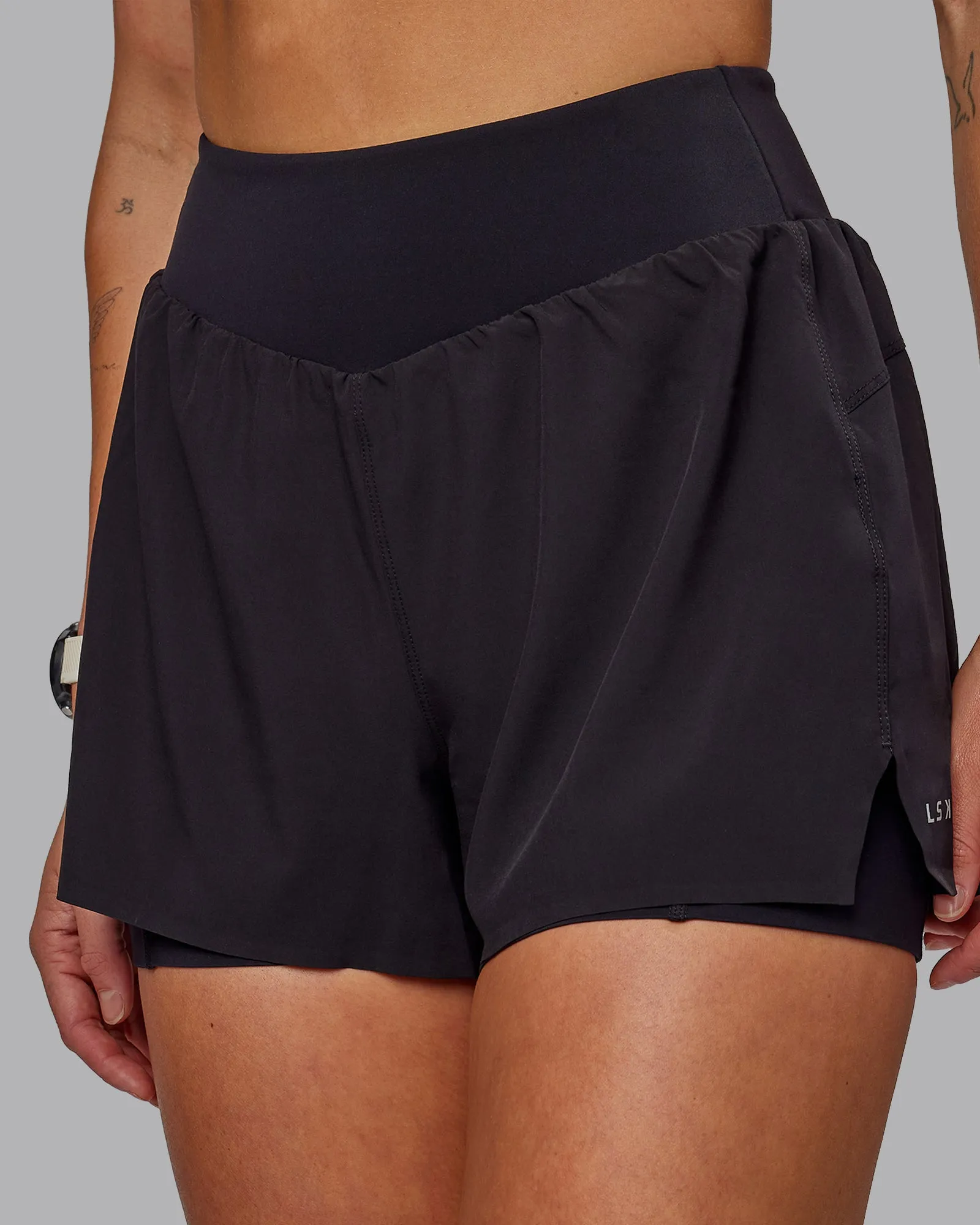 Agility 3" Inseam Lined Run Short - Black sold by LSKD product image thumbnail 2