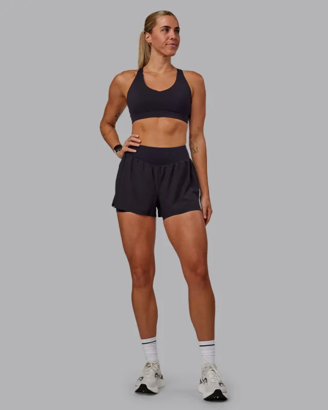 Agility 3" Inseam Lined Run Short - Black sold by LSKD
