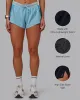 Accelerate 3" Running Short - Sky Blue Colourblock sold by LSKD
