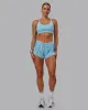 Accelerate 3" Running Short - Sky Blue Colourblock sold by LSKD