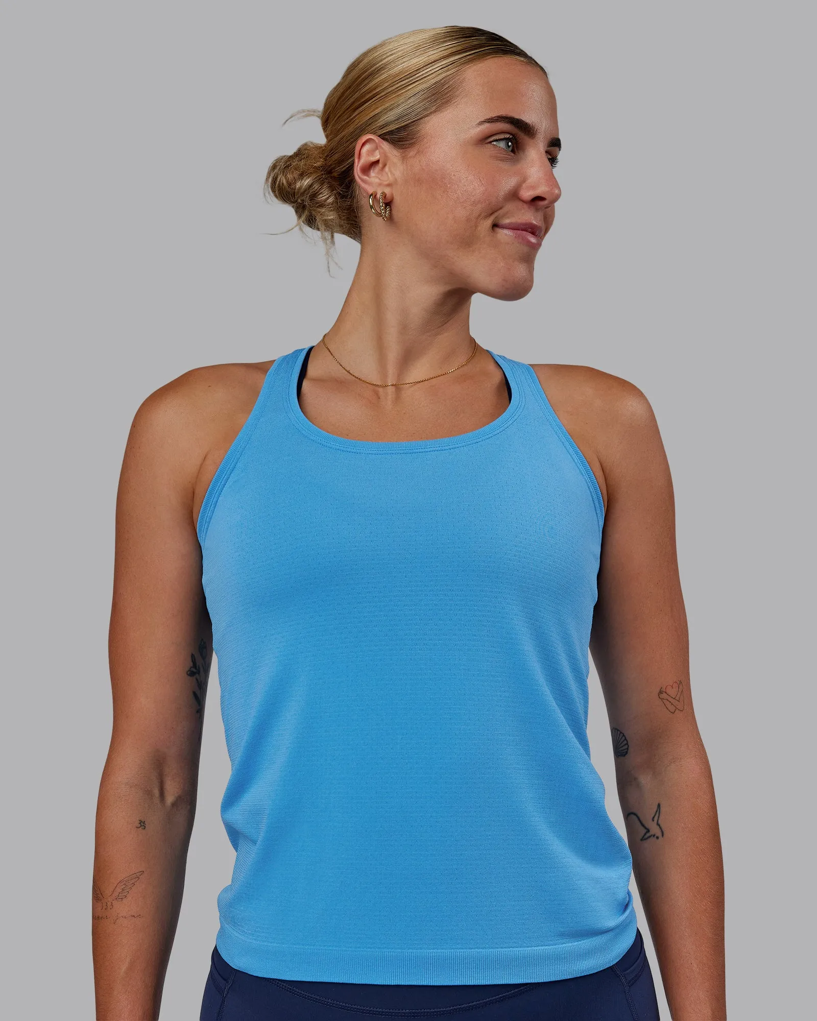 AeroFLX+ Seamless Tank - Azure Blue/Azure Blue sold by LSKD